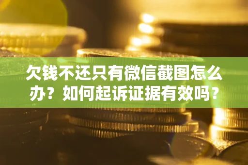 济南欠钱不还只有微信截图怎么办？如何起诉证据有效吗？