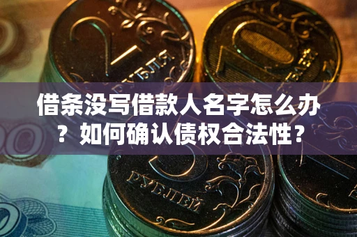 济南借条没写借款人名字怎么办？如何确认债权合法性？