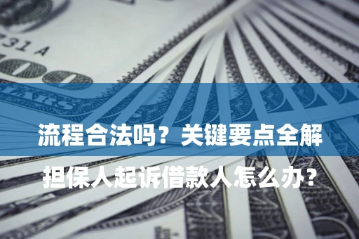 济南

担保人起诉借款人怎么办？流程合法吗？关键要点全解析